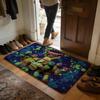 Anime NNinja Turtles Floor Mat Soft Flannel Absorbent Mat Non-Slip Rug Home Bedroom Bathroom