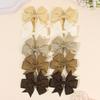10Pcs Baby Girls Solid Bow Hair Clips Grosgrain Ribbon Bownot Hairpins Children Headwear Hair Accessories