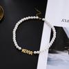 Cazador Custom Name Letters Imitation Pearl Necklace for Women Stainless Steel Personalized Jewelry Valentine Gift Choker