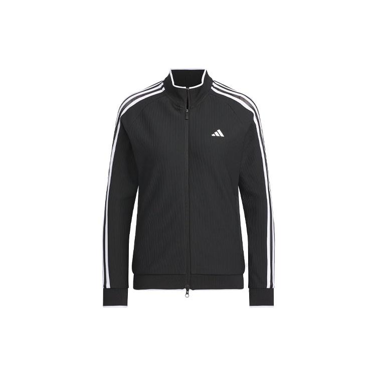 (WMNS) adidas 3-Stripes Track Dry Jacket Asia Sizing Black White Women s IK9794 L