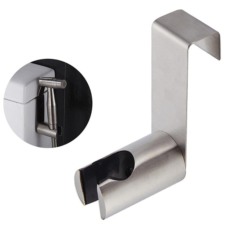 Bidet-Sprühhalter Toiletten-Badezimmer-Aufsatz Edelstahl-Halter Gebürstete Fassung Wandhaken für Handbrause