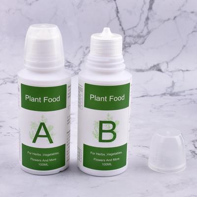 Hydroponische Pflanzennährlösung Dünger AB Kit Zimmergarten Erdlose Anzucht Gemüse Obst Blumenpflanzen Nahrungslösung