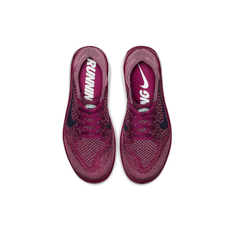 Nike Free Rn Flyknit 2018 Bringebærrød Dame