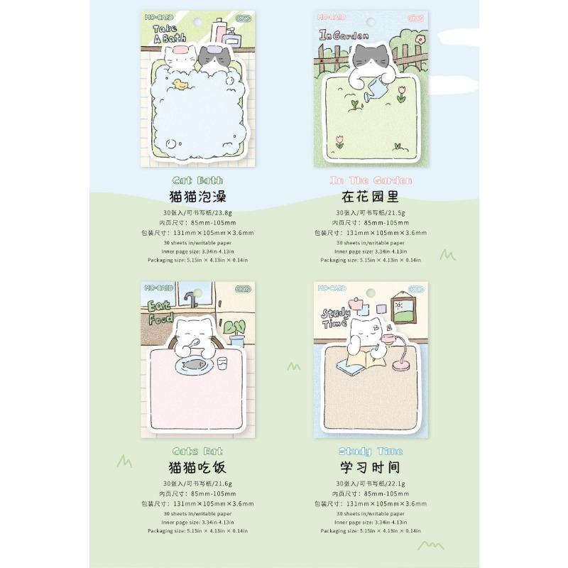 Cute Cat Life Theme Sticky Notes Memo Reminder Decoration Paper