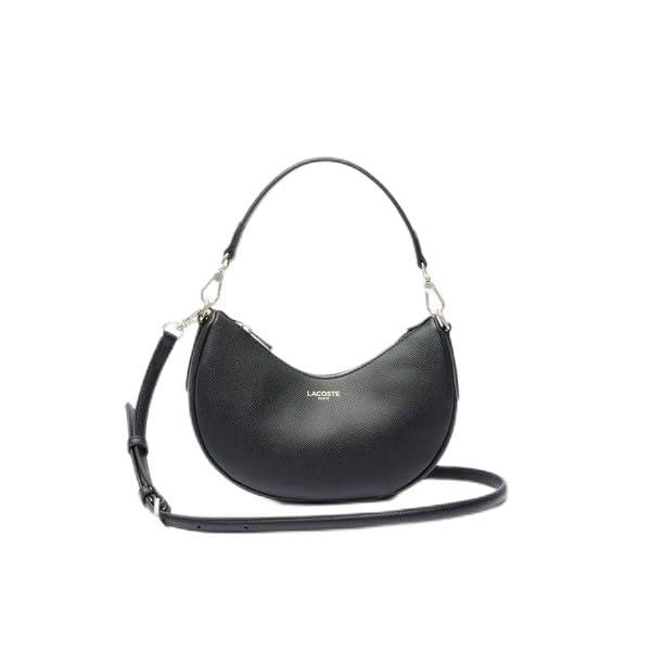 

Lacoste Official Leather Half Moon Shoulder Bag NF5101PH00000 Champs-Élysées чёрный