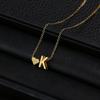 Trendy Heart-Shaped Alphabet Pendant Necklace