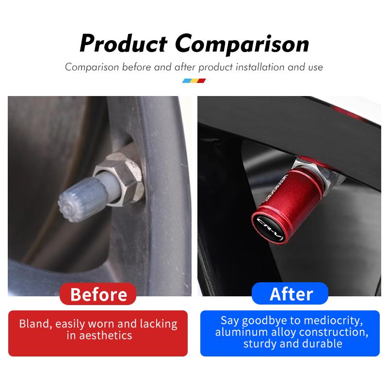 4pcs Car Logo Tire Valve Cover Alloy Wheel Tyre Stem Dust Cap For Honda Accord 9 10 9th 10th 2014 2015 2016 2017 2018 2019 cwvc57