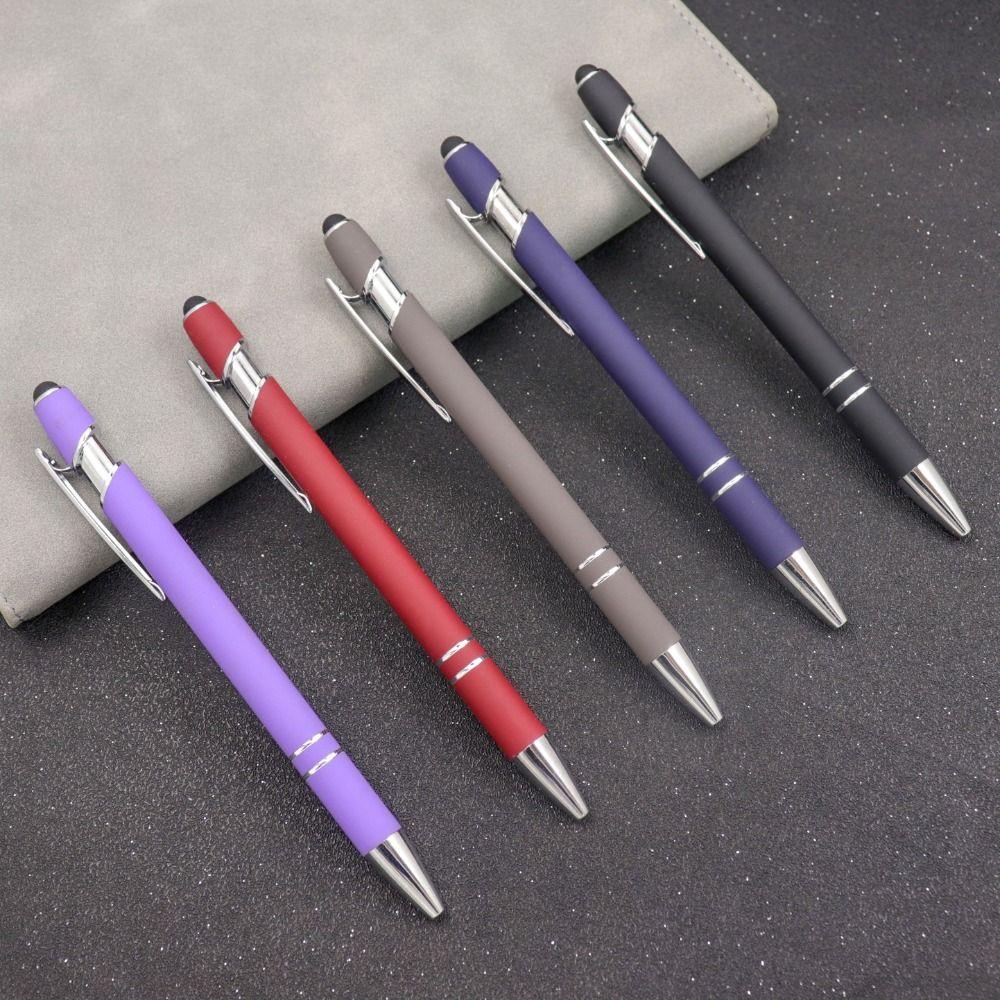 

Universal Capacitive Stylus Colorful Condenser Pen Matte Ballpoint Pen Student 09
