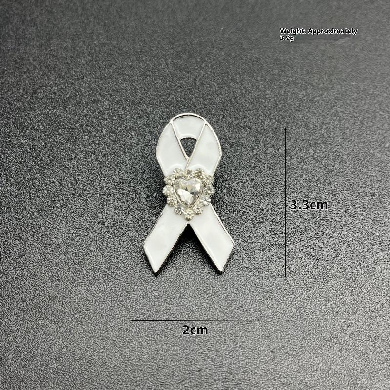 Unikalna przypinka z wstążką Broszka Pin na pogrzeb Pamiątkowy Pin Emaliowana Czarna wstążka Odznaka żałobna Pin na pogrzeb Broszka