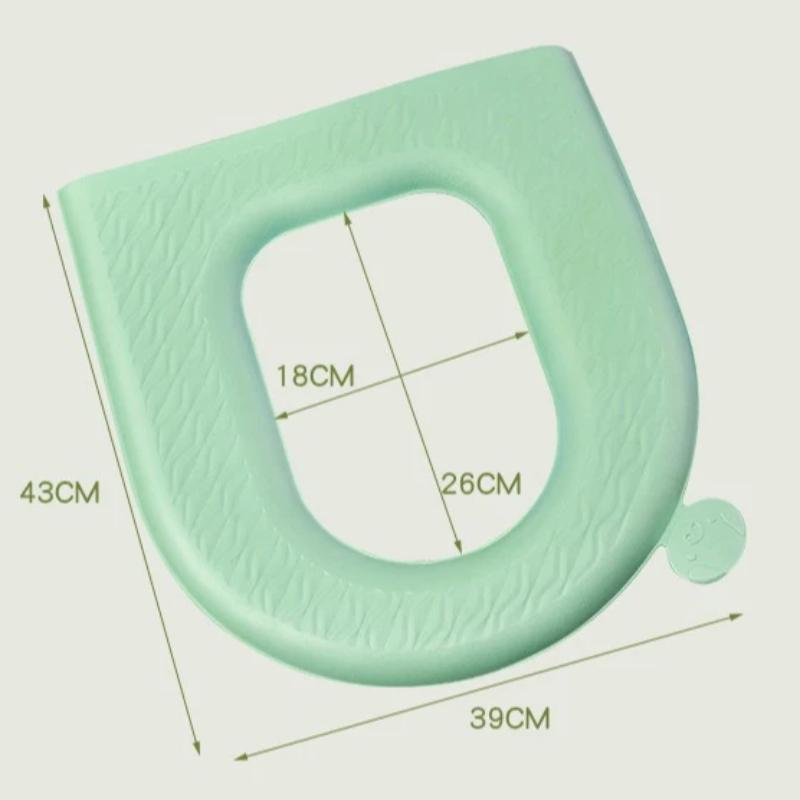 Coprisedili WC universali impermeabili in EVA per bambini Semplicità Tinta unita Lavabile Morbido Schiuma di silicone Cuscino per sedile WC