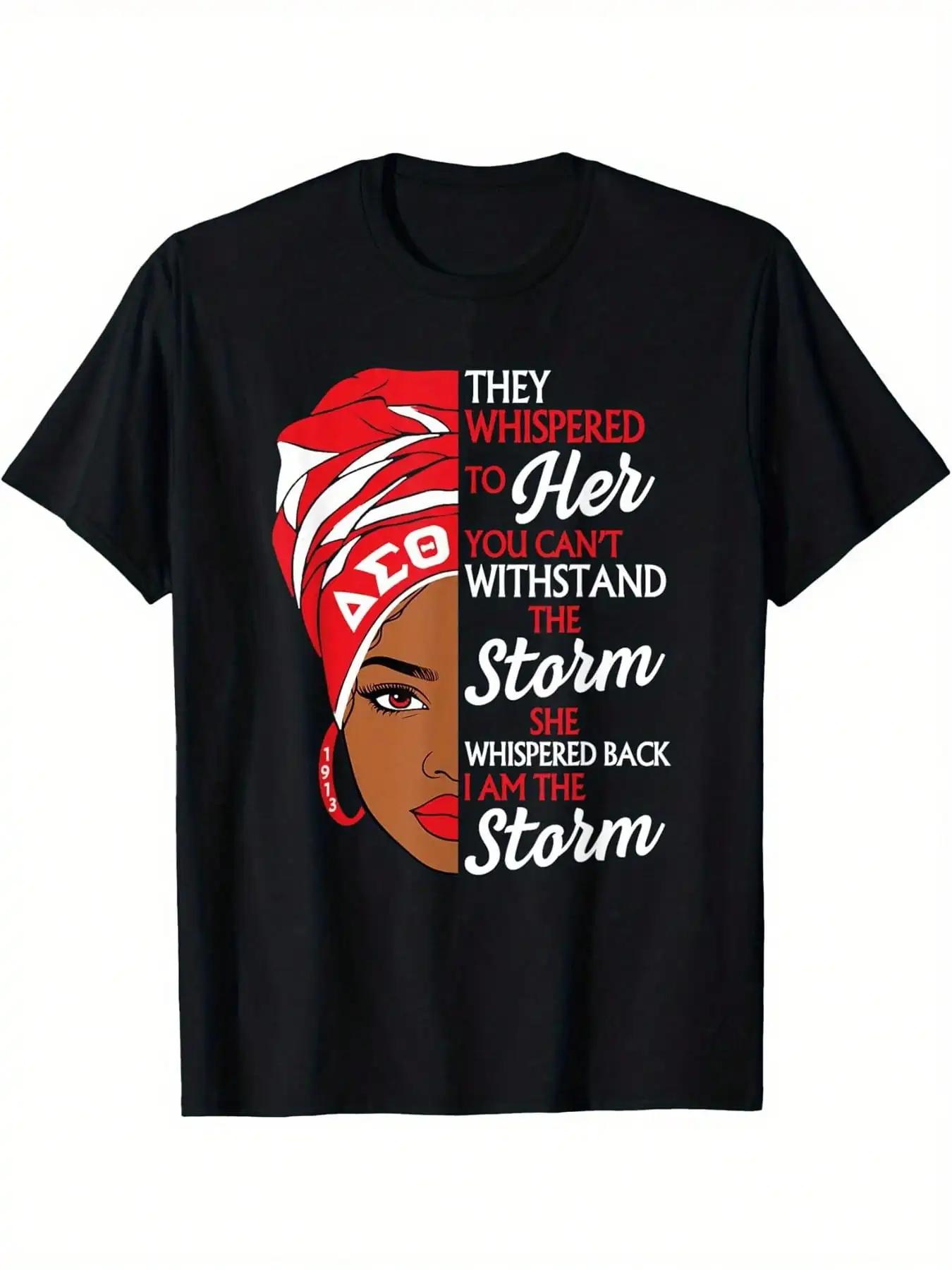 Delta Sigma Theta Sisters Month TShirt Soft Breathable 100 Cotton Mens Casual Graphic Tee With Empowering Message S