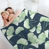 Ginko Leaves Throw Blanket Hairys Nap Manga Decorative Sofas Blankets
