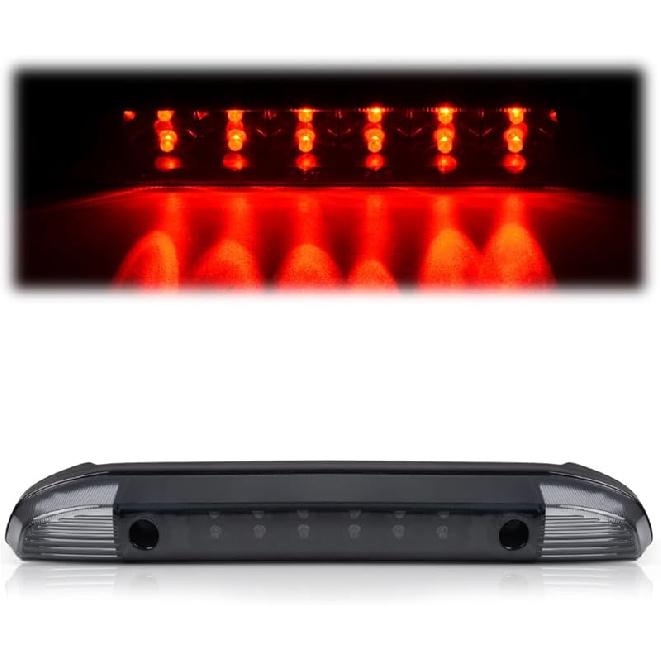 PIT66 LED Bar 3Rd Brake Light, Compatible With 2009-2017 Dodge Ram 1500 2500 3500 X Type High Mount Stop Light Rear Tail Cargo Lamps Smoked Lens