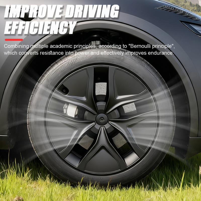 YIKUN For Tesla Model Y 4PCS HubCap Car 19 Inch Performance Wheel Cap Juniper Wheel Parts Full Rim Cover Wheel Cover 2025 2026