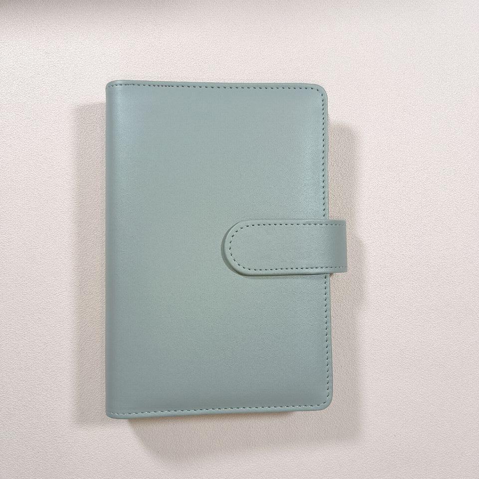 A4 A5 A6 Budget Binder File Holder Loose Leaf PU Leather Notebook Budget Binder with Prong Rings for Students Journal Business
