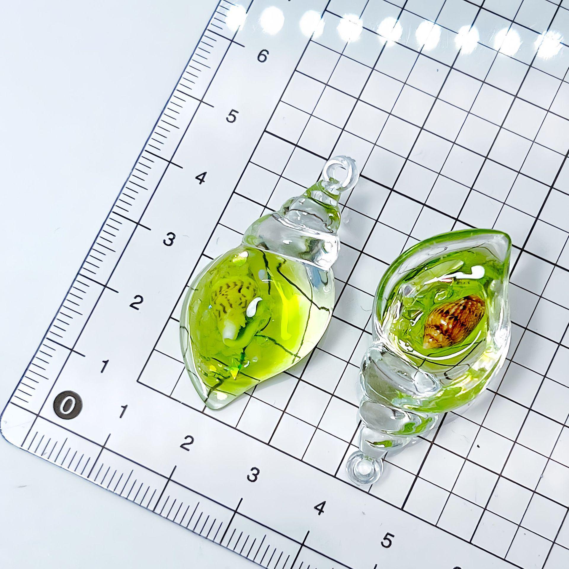 

Colorful Luminous Conch Shell Keychain & Earrings Pendant