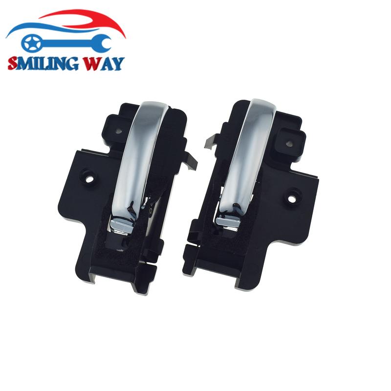 4 Pcs Rear Lerft & Right Black Car Black Outside & Chrome Ide Door Handle For Jeep Compass 2.0L 2.4L 2007 2008 2009 2010