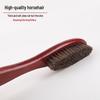 Horsehair Shoe Brush with Handle – Hangable Dust Removal Care Tool, Customizable with Logo.
