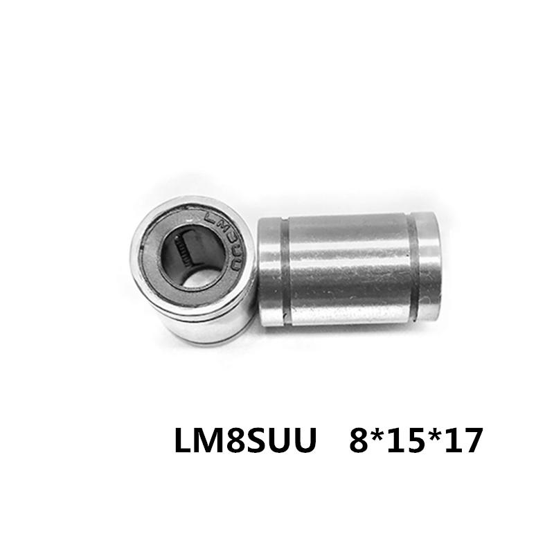 12pcs LM8SUU lm8s 8mm size 8mmx15mmx17mm Linear Ball Bearing Bush Bushing for Makerbot Reprap Pr i3 3D Printer Kit