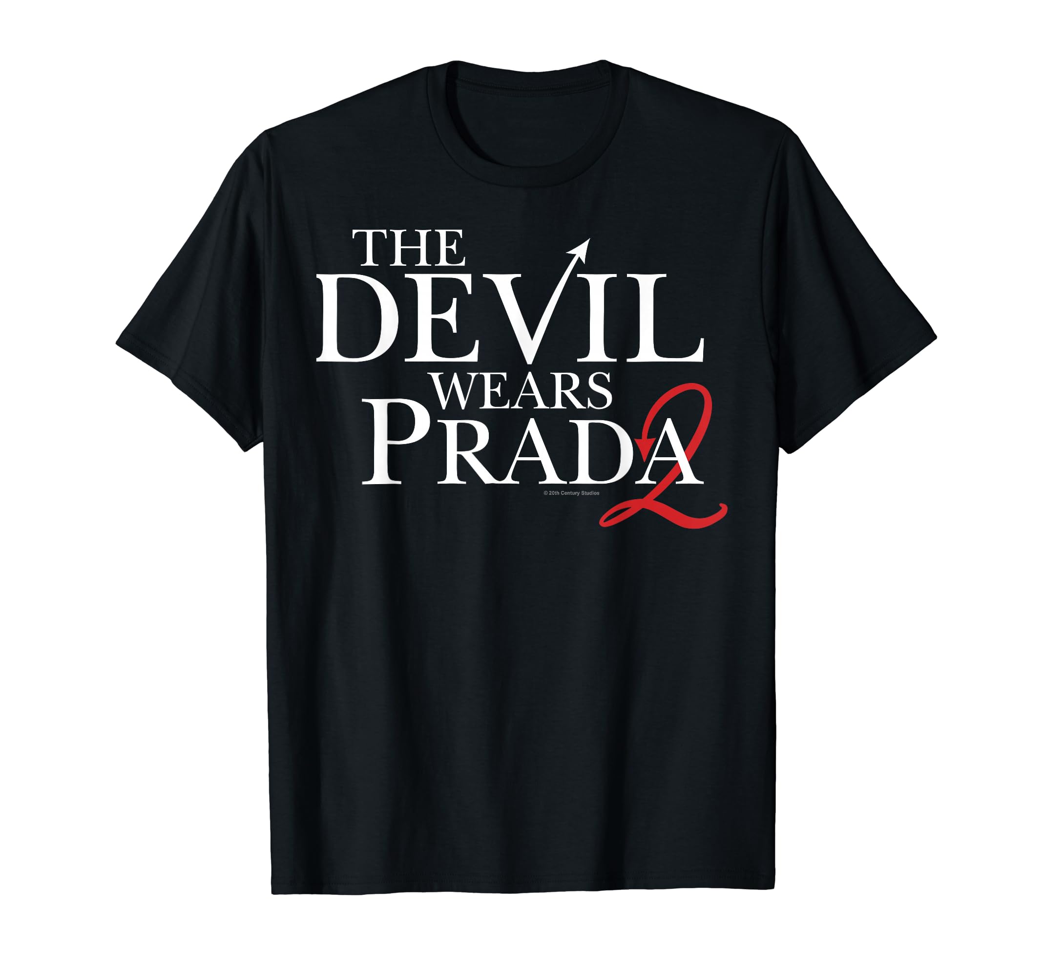 Дьявол носит Prada 2 Официальный логотип 2 Как Т-shirt с хвостом красного дьявола