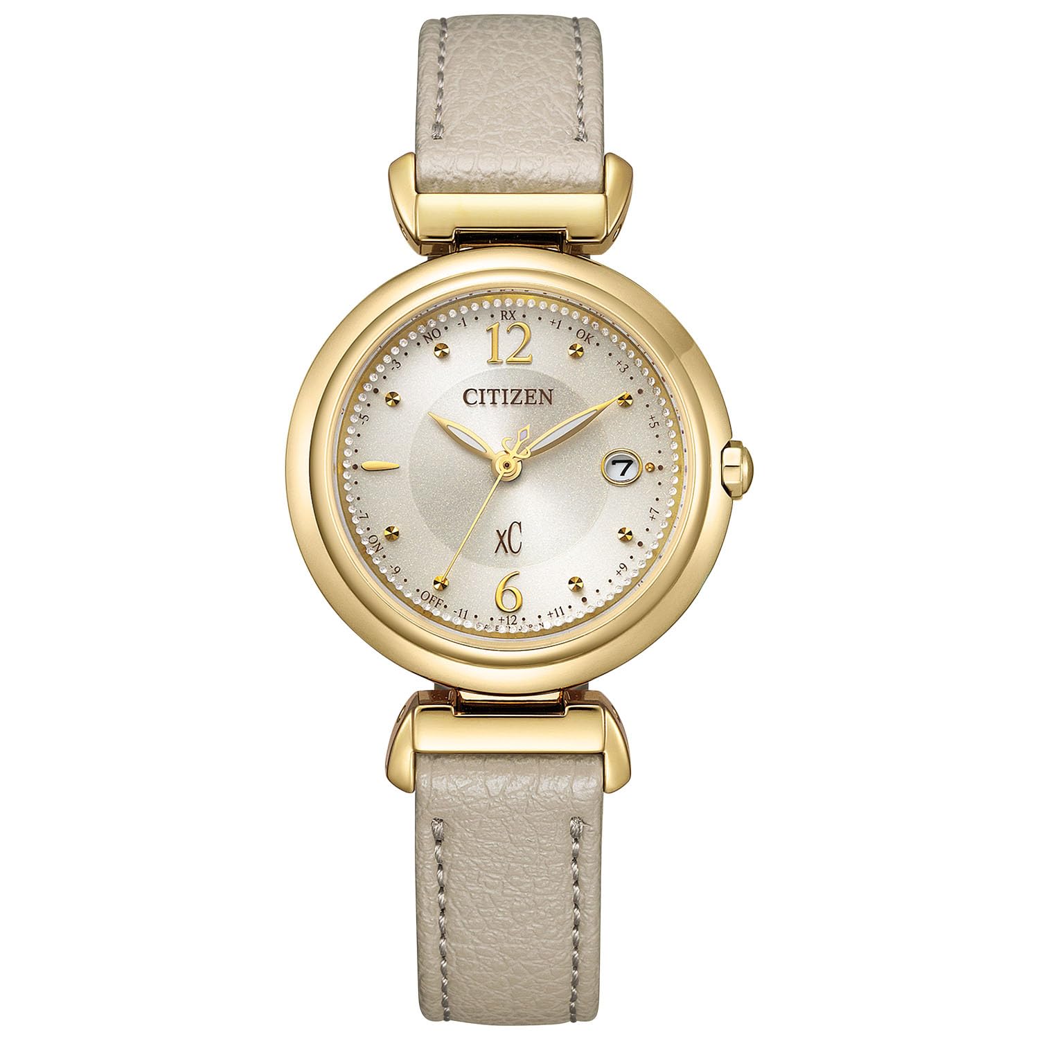 

xC Watch Solar Powered Simple Business Analog Watch Gift Beige Gold Radio Solar [CITIZEN] (Radio-controlled/Waterproof/Lightweight) ES9463-04A