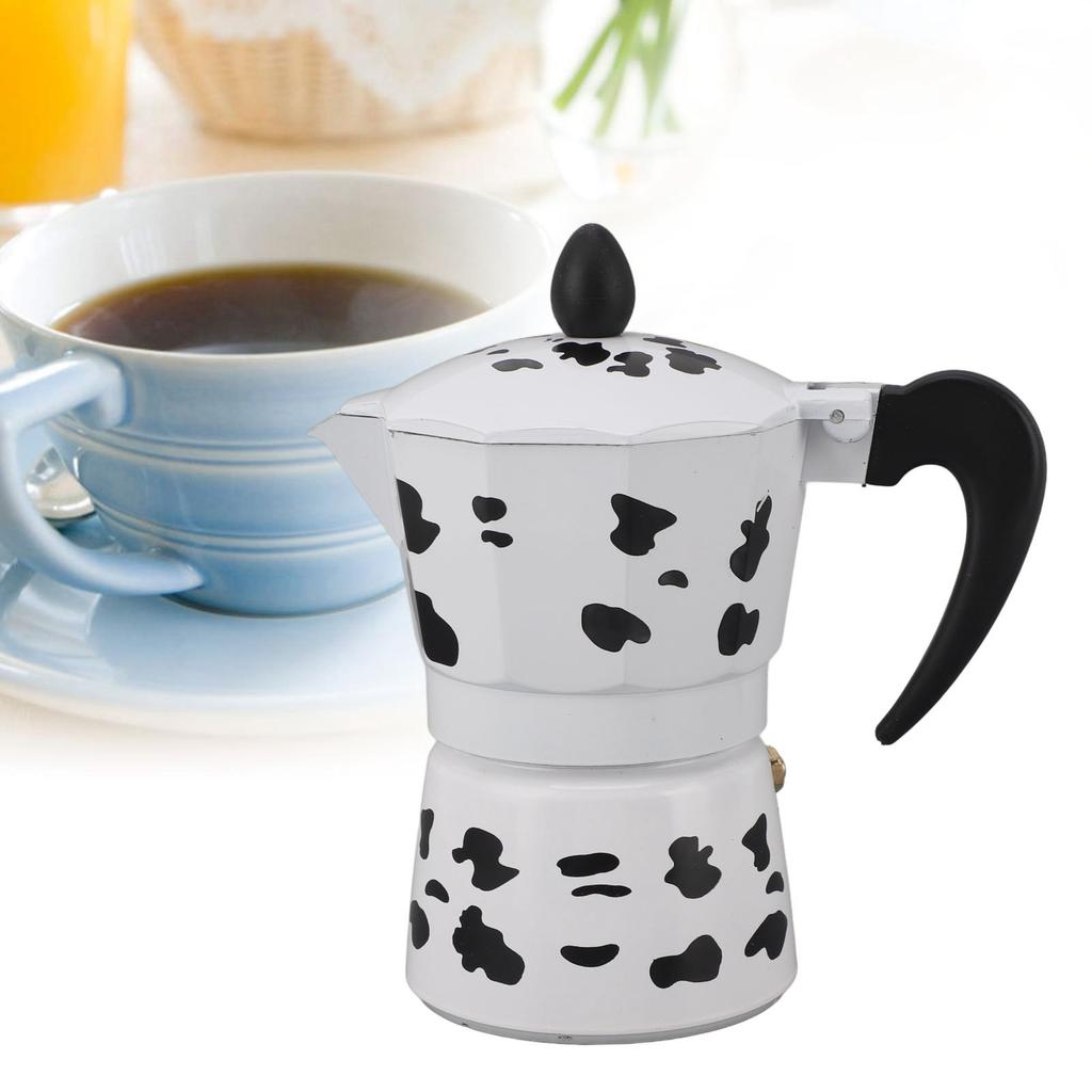 Milk Cow Color   Pot Aluminum Coffee Pot Coffee Maker for Home Cafe Outdoor Activities Camping Travel