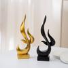 Modern Flame Small Sculpture Resin Home Decor For Living Room And Office Gift