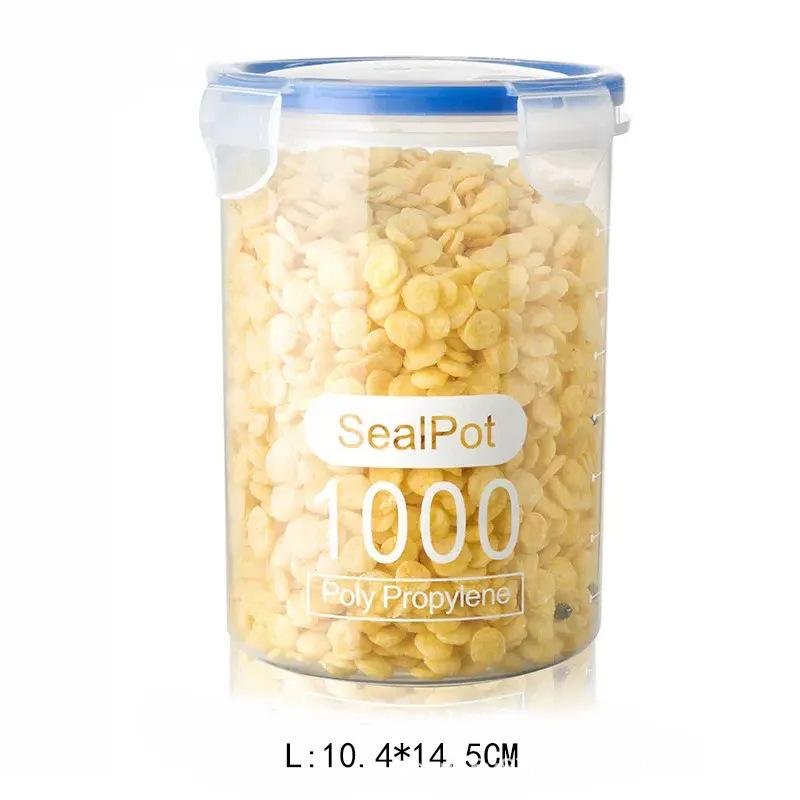 Transparent Moisture-Proof Storage Jar for Dried Fruits, Grains & Cereals - Sealed Fresh-Keeping Box for Home or Refrigerator Use