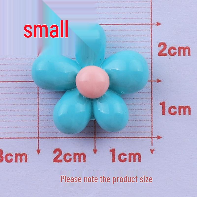 Colorful Cartoon Meat Flower Resin Jewelry & Hair Clip DIY Accessories