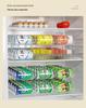 Stackable Multi-layer Transparent Storage Rack for Canned Food and Beverages