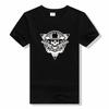 Skull Gun Punk T Shirt Men Fire Arm Skull Tshirt Punk Guns Print Tops Vintage Tees Cotton Short Sleeve Tees