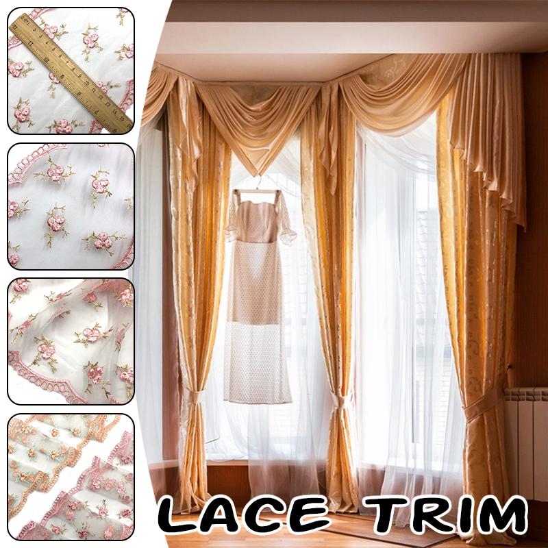 30Yards 15Cm Wide Colorful Embroidered Lace Diy Materials for Lolita Doll Clothes Undergarments Accessories Lace Tulle Fabric