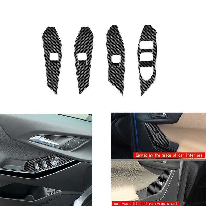 Car Interior Door Window Lift Control Switch Button Panel Frame Trim Cover Sticker For Chevrolet Equino 2025 LHD Accessories