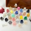 Retro Acetate Hair Claw Clips Sweet Small Hairpins Crab Clamp Barrettes for Womens Girls Trendy Ponytail Holders Party Accessory