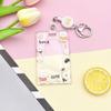 Bear Cartoon Acrylic Card Holder Rabbit Lanyard Bus Card Box Cute Rabbit Card Case  Outdoor