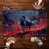 Dark Red Skeleton Horseman Fantasy Large Mouse Pad Non Slip Rubber Desk Mat For Gaming Keyboard Mouse Office Desktop Setup