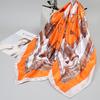 Small silk scarf women's large square scarf yarn scarf spring, autumn and winter matching shirt middle-aged mother square 91 × 91 thin scarf