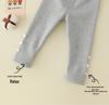 2025 Toddler A-Class Fleece-Lined Winter Sweatpants for Girls (0-3 Years), Open Crotch Leggings