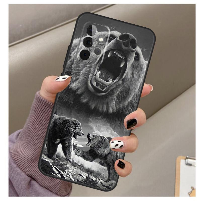 Cute Grizzly Bear Case For Samsung Galaxy A35 A55 A15 A32 A12 A22 A52 A06 A54 A34 A14 A56 A36 A26 A16 A13 A53