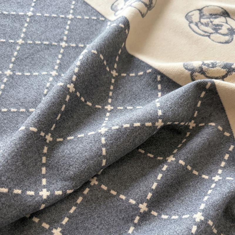 Scarf Fashion Flower Print Women's Faux Wool Wrap Head Shawl Autumn and Winter Warm Gift, Scarf Women's Winter Cashmere