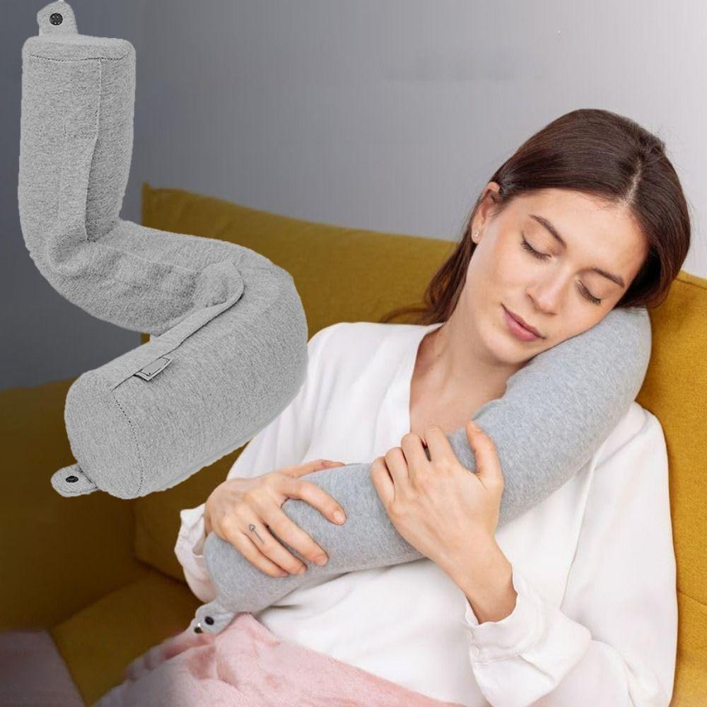 Household Cylindrical U-shaped Pillow Foldable Bendable Travel Pillow Slow Resilience Neck Pillows Sleeping
