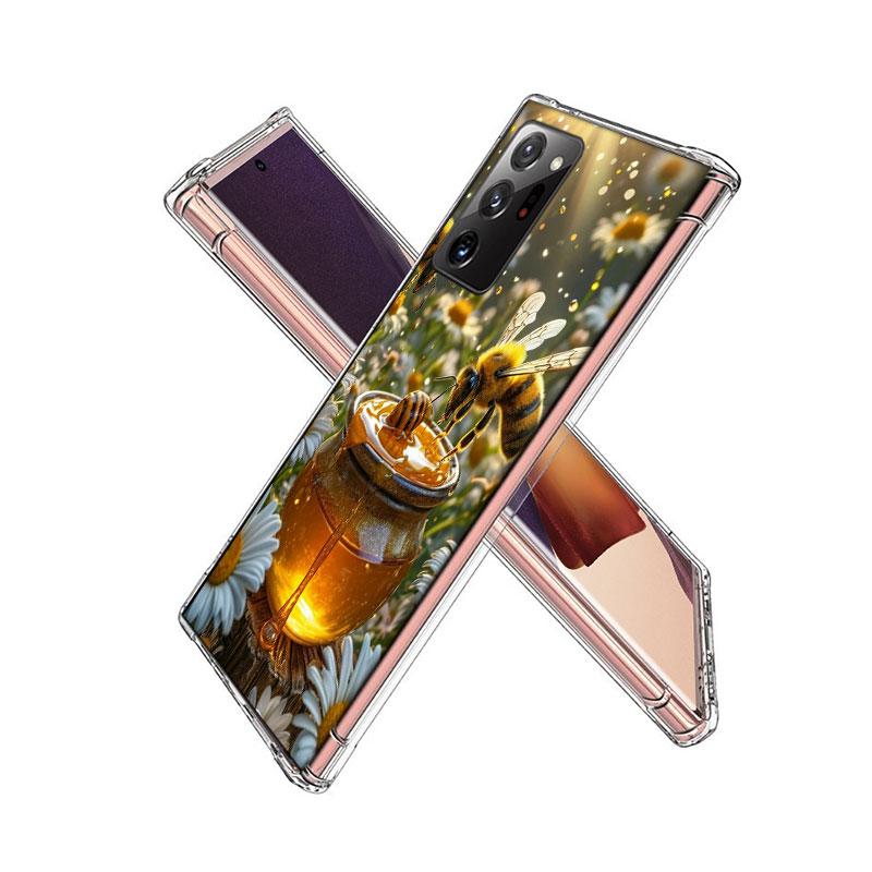 Golden Honey Dripping From Honeycomb Phone Case for Samsung A55 A35 A25 A15 A07 A05S A16 A17 A26 A36 A37 A56 A57 Galaxy Note 20