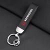 2025 Car New Honda Car Badge Keychain Metal+Braided Leather Key Ring Key Chain Styling For Honda CB500 Cb650r Forza 125 Hrv VTEC