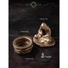 1 Stück Formloser Buddha Meditation Keramik Mönch Räucherhalter Brenner Haus Wohnzimmer Garten Teeraum Yogaraum Zen Dekoration