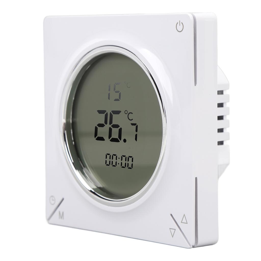 Smart Digital Thermostat with LCD Screen 16A Electric Heating Thermostat with Memory Function Room