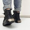 HEYANG Men's Fashion Height-Boosting Punk Boots - Thick-Soled Casual Design