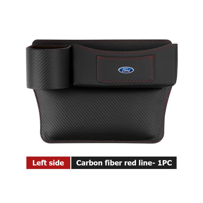 YYQO6 Leather Car Seat Gap Water Cup Holder Box Storage Bag For Ford Escape Ecosport Fusion Explorer Expedition Taurus