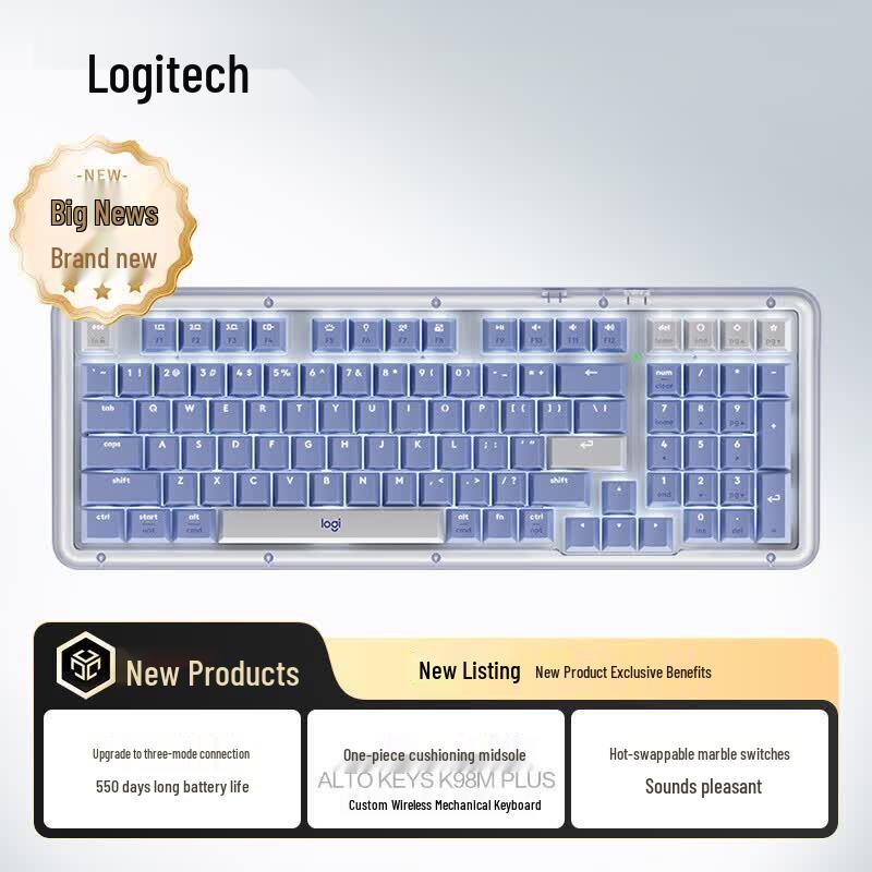 Logitech ALTO KEYS K98M Plus Custom Wireless Mechanical Keyboard