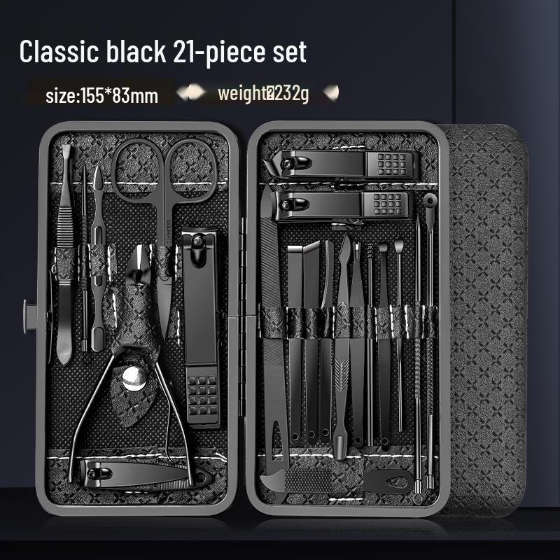 24-Piece Stainless Steel Nail Clipper & Manicure Set