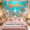 Fish Ocean (144) Theme Wall Tapestry Customized With Name Text Personalized Hanging Tapestry For Bedroom Living Room Decor